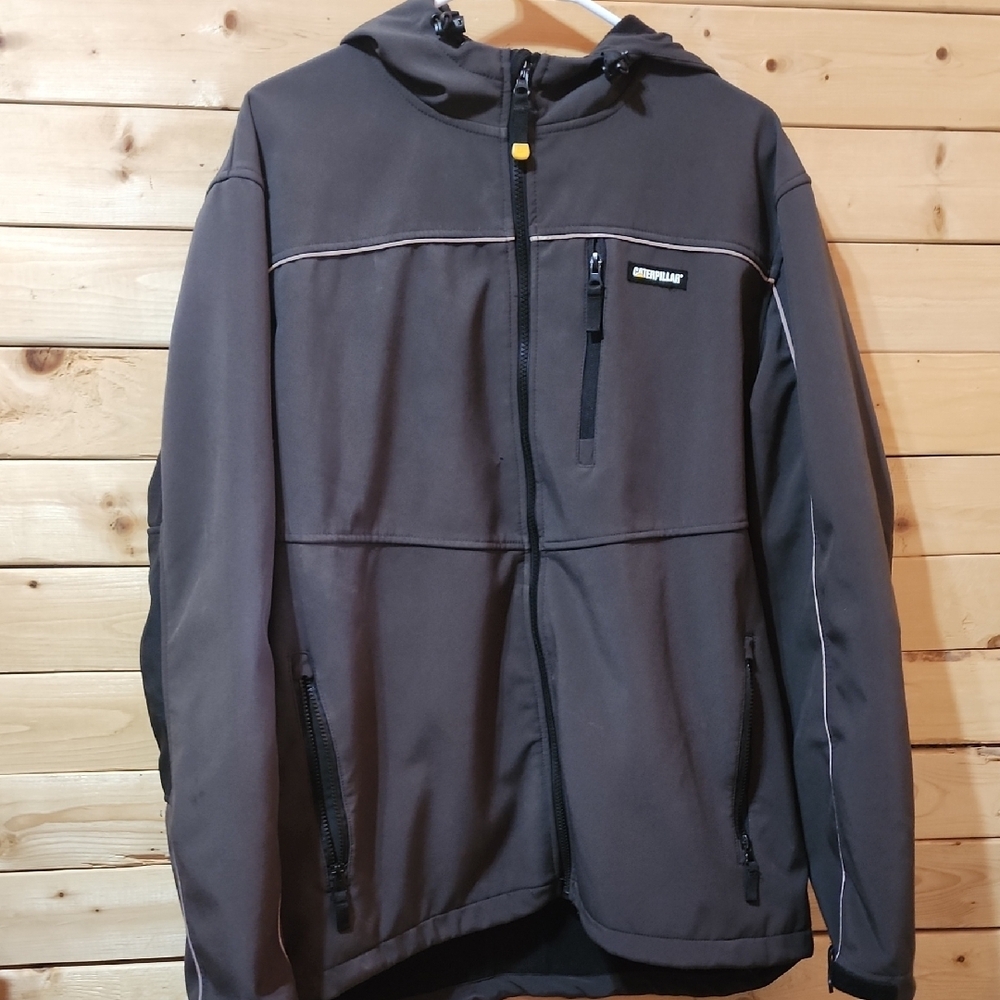 Mens CAT Caterpillar Work Jacket Size Large